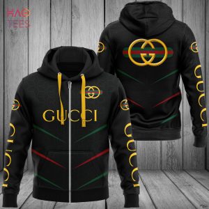 HOT Gucci Gold Logo Luxury 3D Hoodie Limited Edition
