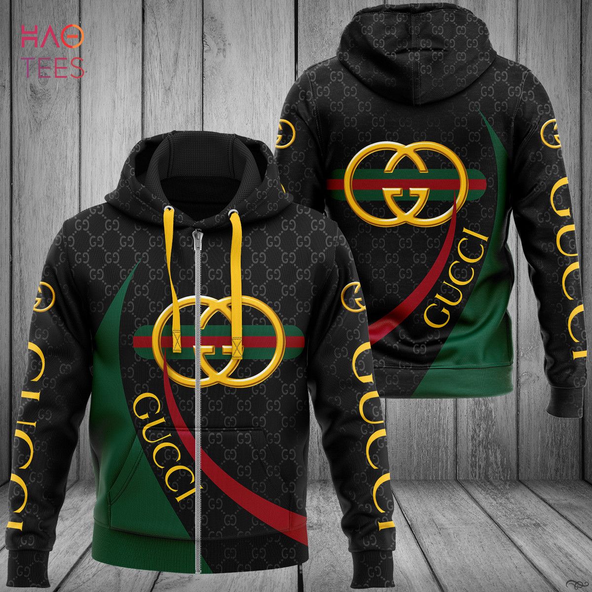 HOT Gucci Luxury Brand Logo Pattern 3D Hoodie Limited Edition Luxury Store