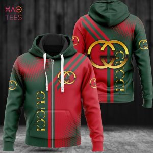 HOT Gucci Red Mix Green Luxury 3D Hoodie Limited Edition
