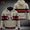 HOT Gucci Stripe Red Black Luxury Hoodie Limited Edition