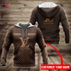 HOT Louis Vuitton Full White Color Luxury 3D Hoodie POD Design