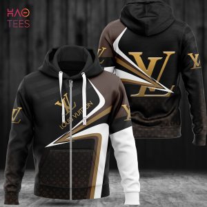 HOT Louis Vuitton Luxury Brand Black Color Hoodie Limited Edition