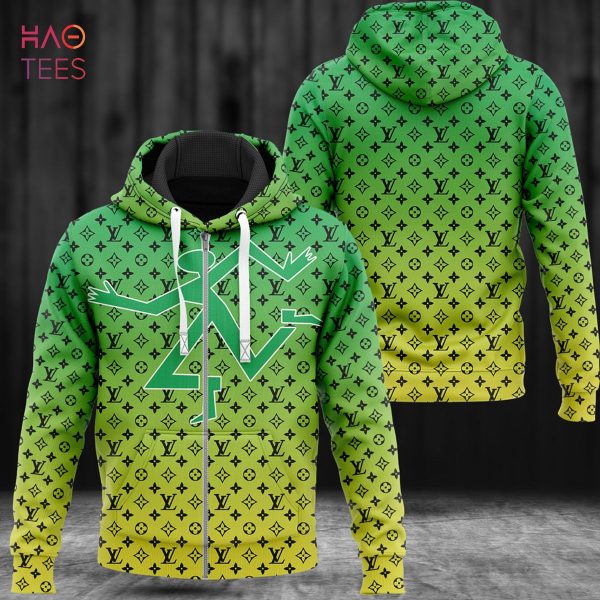 HOT Louis Vuitton Ombre Green Luxury 3D Hoodie Limited Edition
