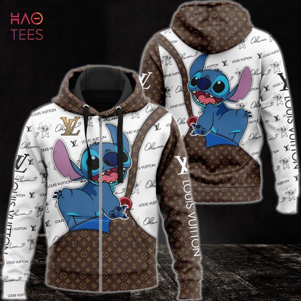 HOT Louis Vuitton Stitch Luxury 3D Hoodie POD Design