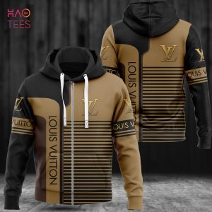 HOT Louis Vuitton Stripe Black Luxury 3D Hoodie Limited Edition