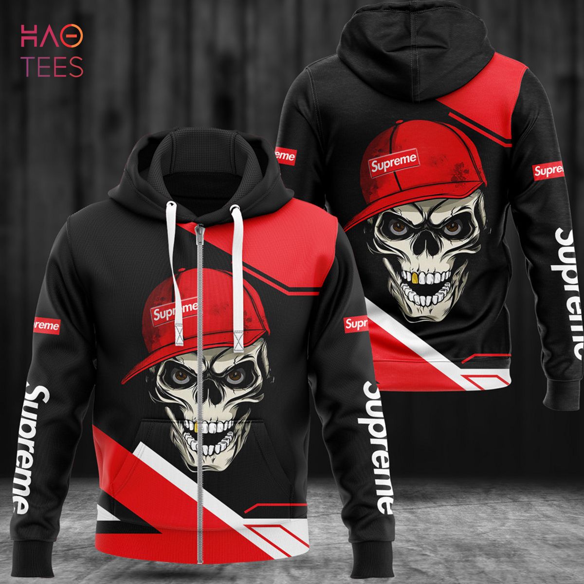 HOT Supreme Luxury Skull 3D Hoodie Limited Edition HOT Supreme Luxury Skull 3D Hoodie Limited Edition