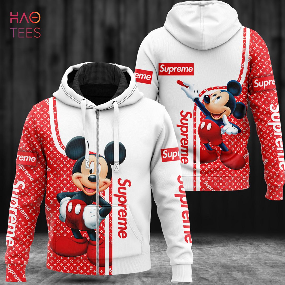 HOT Supreme Mickey Luxury 3D Hoodie Limited Edition HOT Supreme Mickey Luxury 3D Hoodie Limited Edition