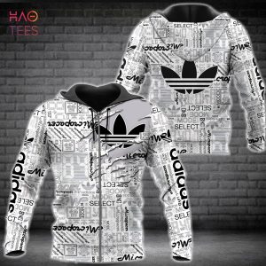 NEW Adidas Black Logo Luxury Brand Hoodi POD Design