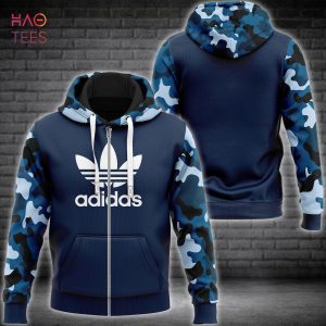 NEW Adidas Blue Army Camouflage Luxury Hoodie Limited Edition
