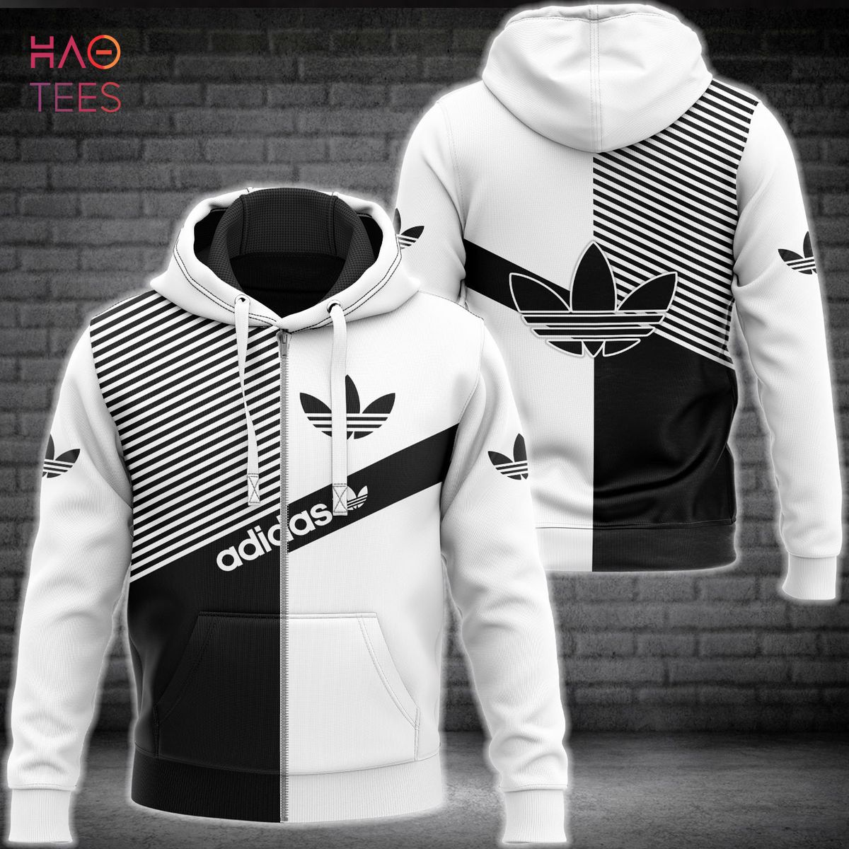 NEW Adidas Strope Black White Luxury Brand Hoodie Limited Edition Luxury Store