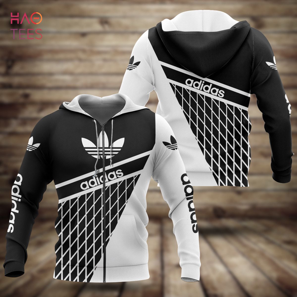 NEW Adidas White Stripe Luxury Hoodie Limited Edition Luxury Store