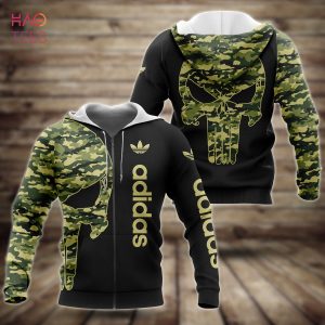 THE BEST Adidas Army Camouflage Green Luxury Hoodie Limited Edition