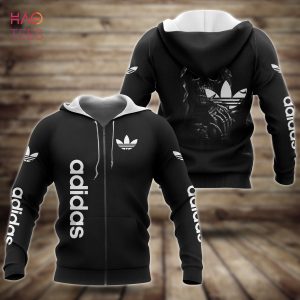 THE BEST Adidas Dark Black Luxury 3D Hoodie Limited Edition