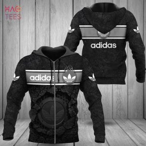 THE BEST Adidas Full Black 3D Hoodie POD Design