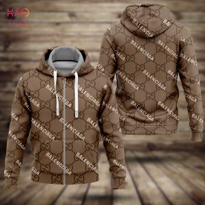 THE BEST Gucci Luxury Brown Color Hoodie Limited Edition