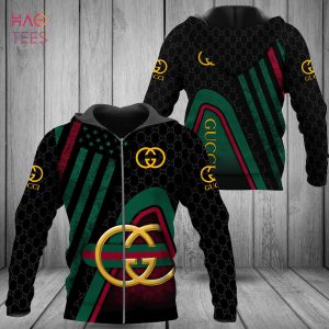 THE BEST Gucci Stripe Green Color Luxury Hoodie Limited Edition