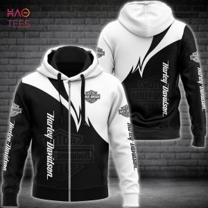 THE BEST Harley Davidson Black Mix White Luxury Hoodie Limited Edition