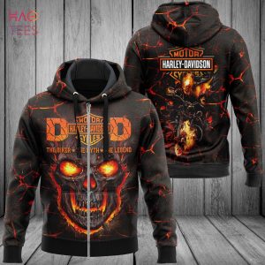 THE BEST Harley Davidson Skull 3D Hoodie Limited Edition