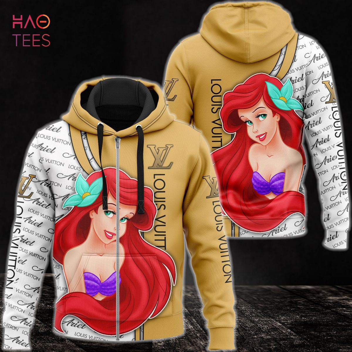 THE BEST Louis Vuitton Ariel Luxury 3D Hoodie Limited Edition Luxury Store