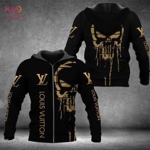 THE BEST Louis Vuitton Gold Skull 3D Hoodie Limited Edition
