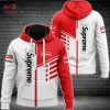 THE BEST Supreme Basic Black Red Luxury Hoodie Limited Edition