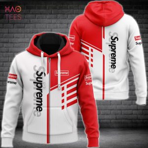 THE BEST Supreme Luxury Brand Red White Hoodie Limited Edition