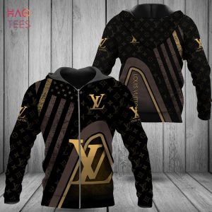 TRENDDING Louis Vuitton Gold Logo Luxury Hoodie Limited Edition