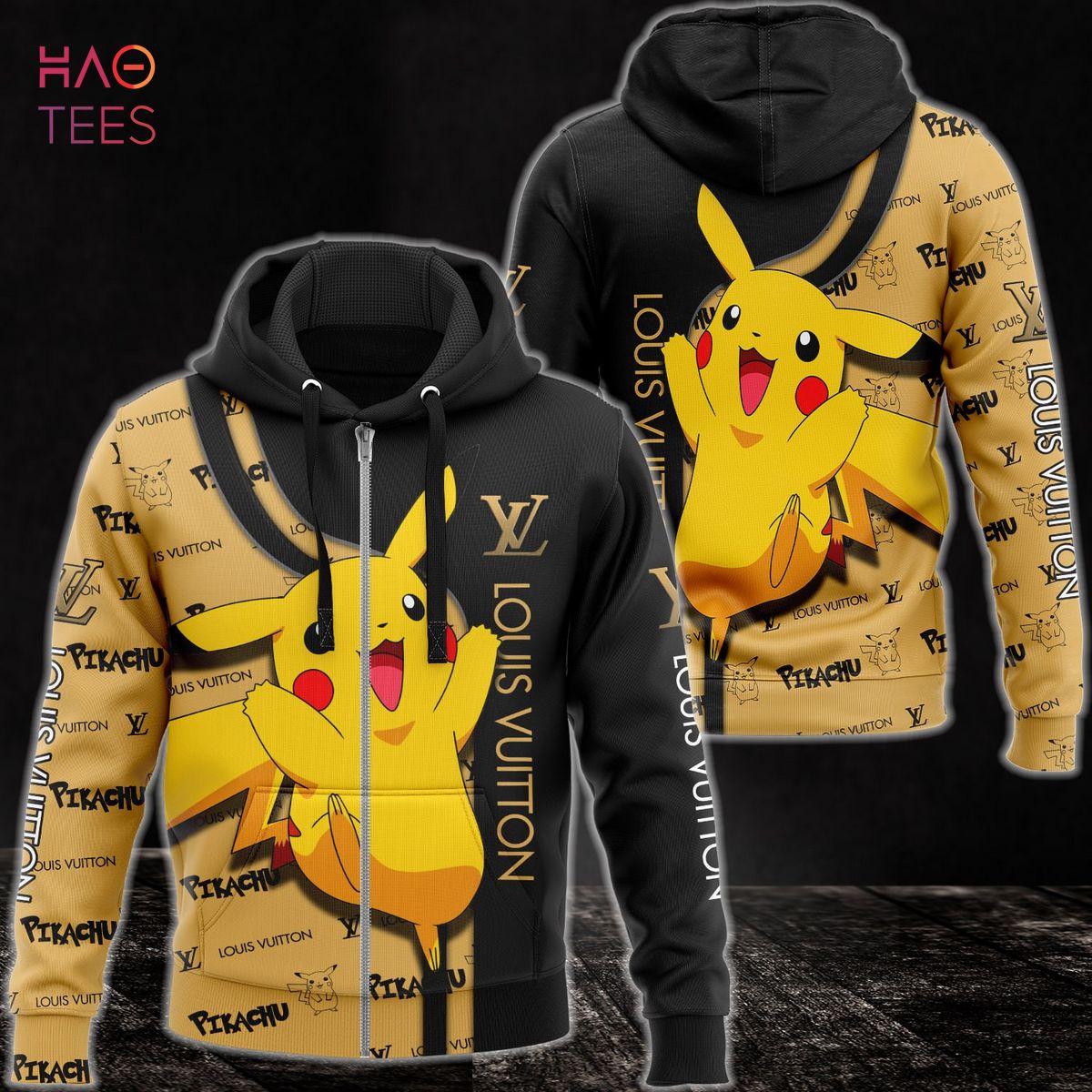 TRENDDING Louis Vuitton Pikachu Luxury 3D Hoodie Limited Edition