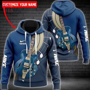 HOT Nike Luxury Brand Blue 3D Hoodie Limited Edition