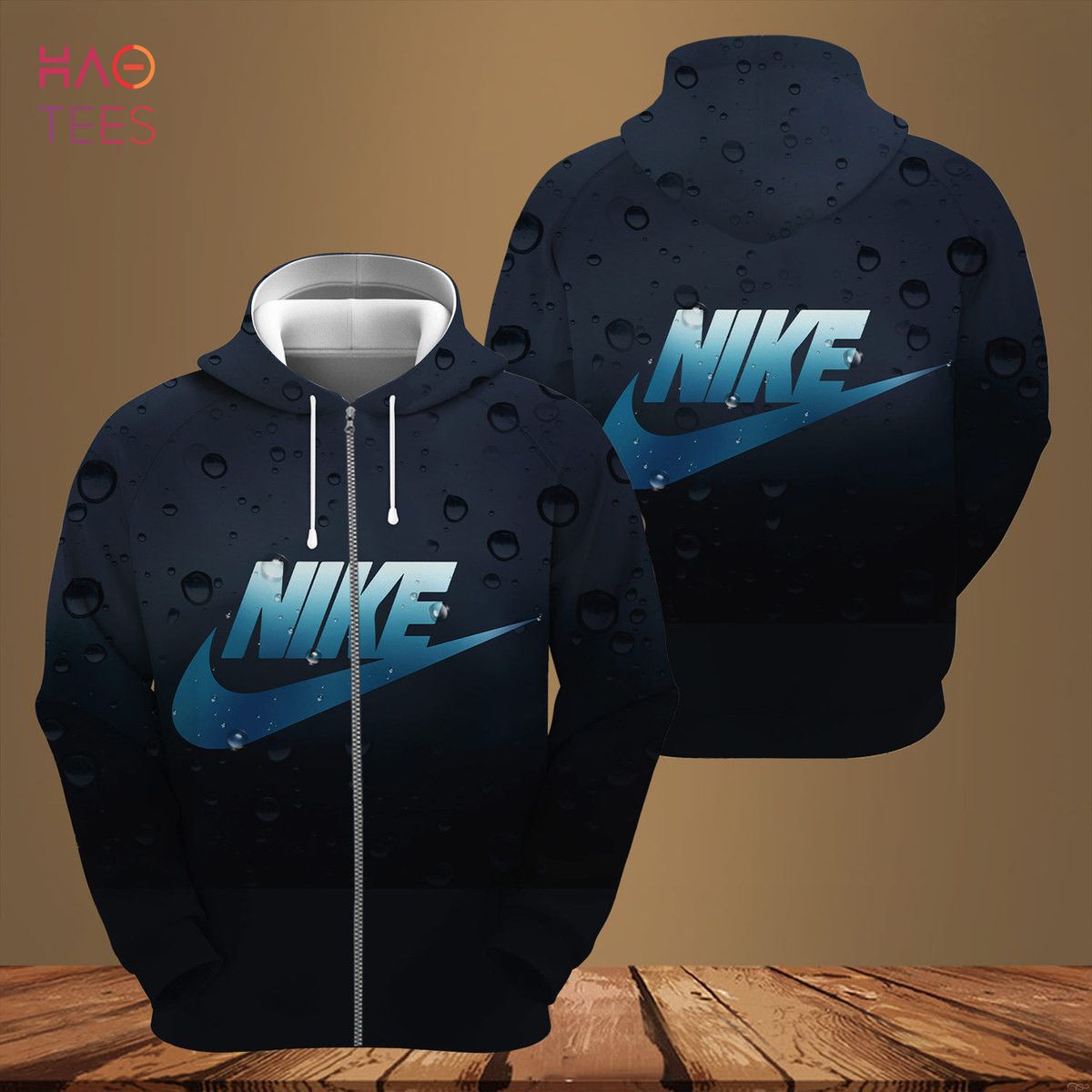 HOT Nike Ombre Dark Blue 3D Luxury Hoodie Limited Edition Luxury Store