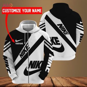 HOT Nike Originals Trefoil Black White Luxury Hoodie Limited Edition