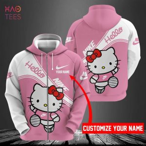 HOT Nike Pink Hello Kitty Luxury 3D Hoodie Limited Edition