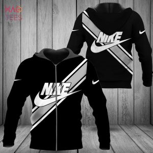 NEW Nike Black Mix Crisscross Grey Luxury Hoodie Limited Edition