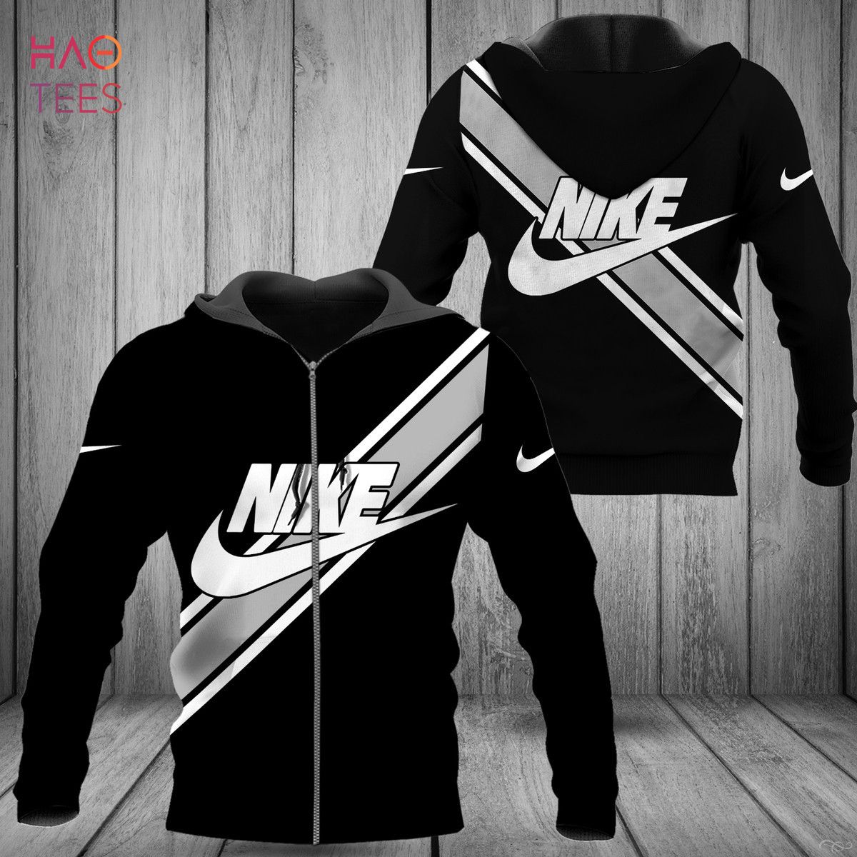 NEW Nike Black Mix Crisscross Grey Luxury Hoodie Limited Edition Luxury Store