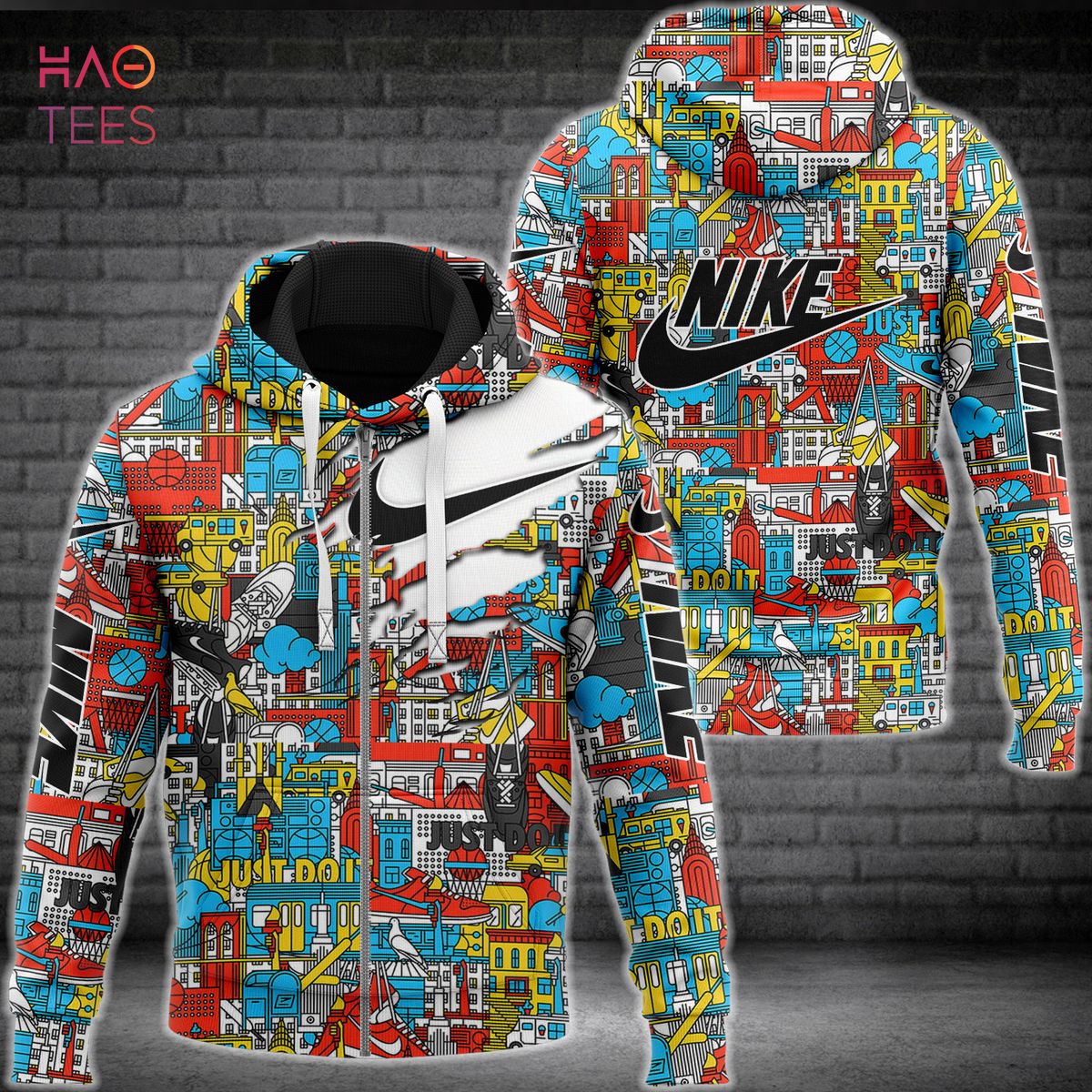 NEW Nike Full Color Printing Luxury 3D Hoodie Limited Edition Luxury Store