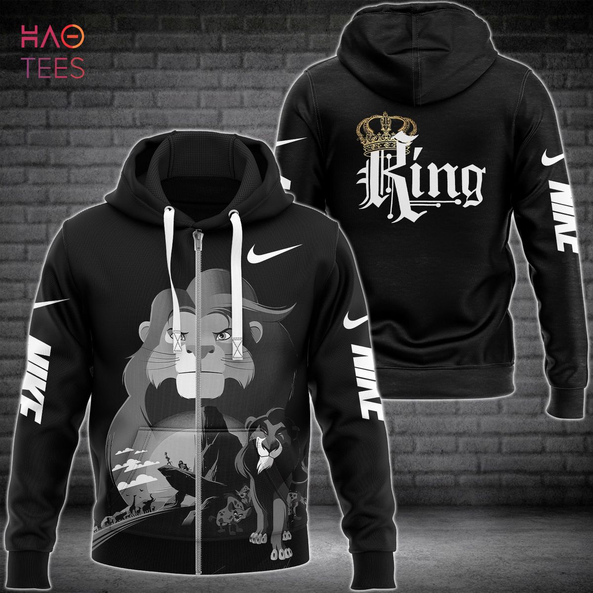 NEW Nike Lion King Luxury 3D Hoodie Limited Edition