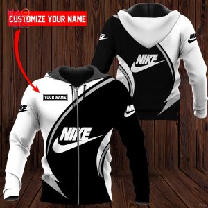 THE BEST Nike Basic Pattern Black White 3D Limited Edition