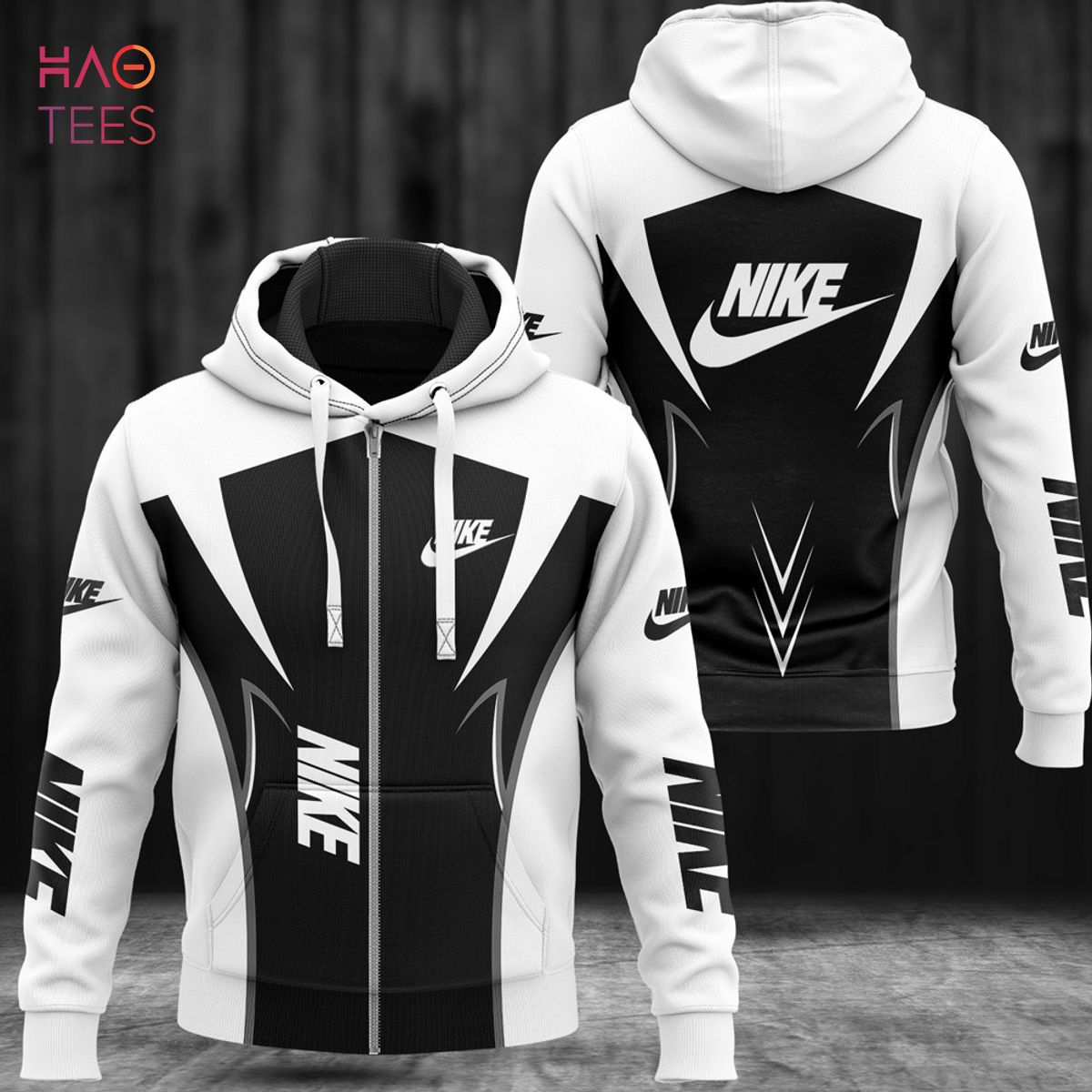 TRENDDING Nike Black Mix White Luxury 3D Hoodie Limited Edition Luxury Store