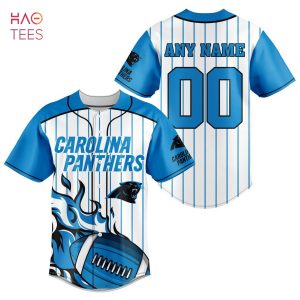 NFL Carolina Panthers, Specialized Design In Baseball Jersey