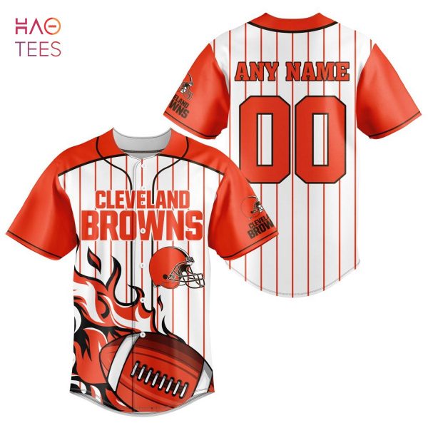 NFL Cleveland Browns, Specialized Design In Baseball Jersey