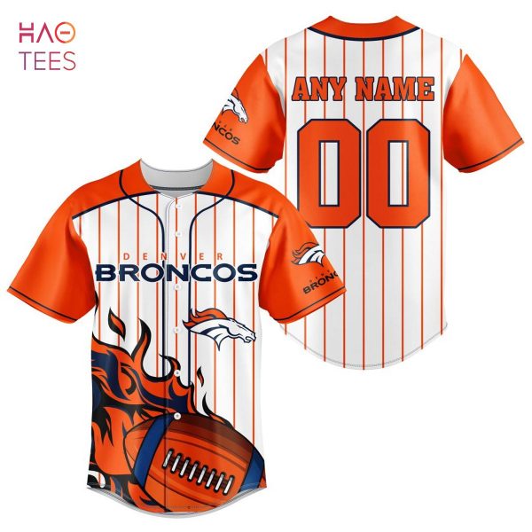 NFL Denver Broncos, Specialized Design In Baseball Jersey