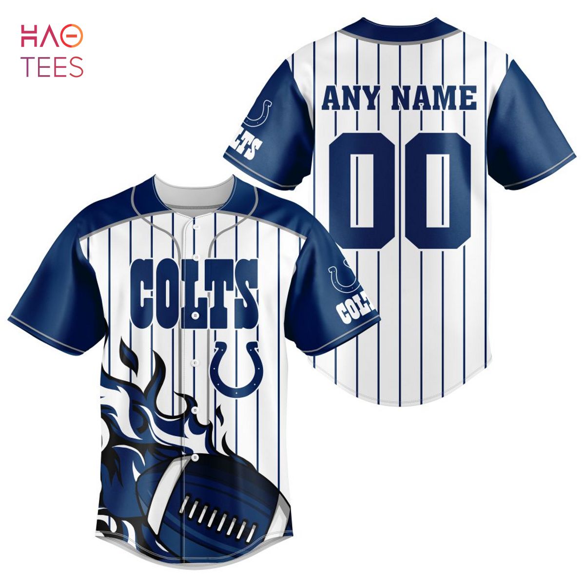 NFL Indianapolis Colts, Specialized Design In Baseball Jersey