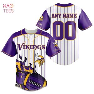 NFL Minnesota Vikings, Specialized Design In Baseball Jersey