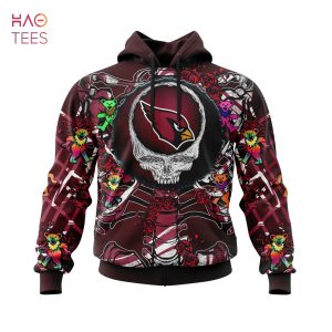 BEST NFL Arizona Cardinals Mix Grateful Dead, Personalized Name & Number Specialized Concepts Kits 3D Hoodie