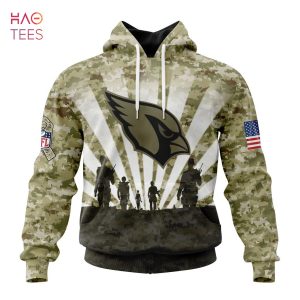 BEST NFL Arizona Cardinals Salute To Service – Honor Veterans And Their Families 3D Hoodie