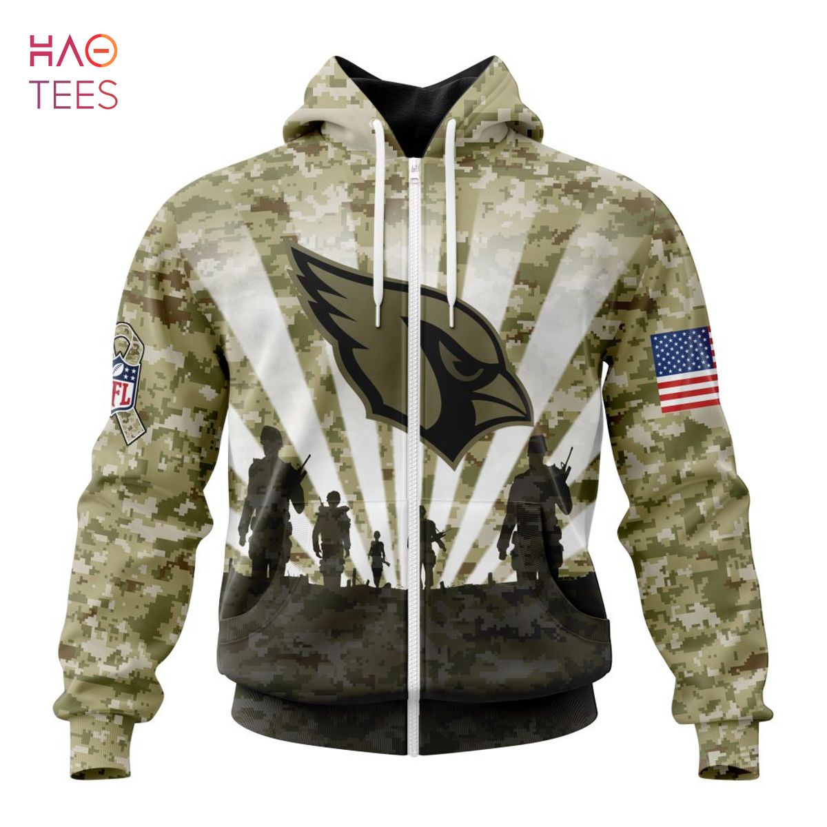 St. Louis Blues NHL US FLag Camo Veteran 3D Printed Hoodie/Zipper Hoodie