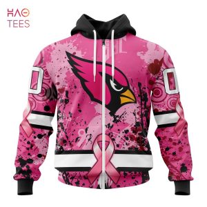 BEST NFL Arizona Cardinals, Specialized Design I Pink I Can! IN OCTOBER WE WEAR PINK BREAST CANCER 3D Hoodie