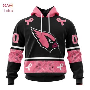 BEST NFL Arizona Cardinals, Specialized Design In Classic Style With Paisley! IN OCTOBER WE WEAR PINK BREAST CANCER 3D Hoodie