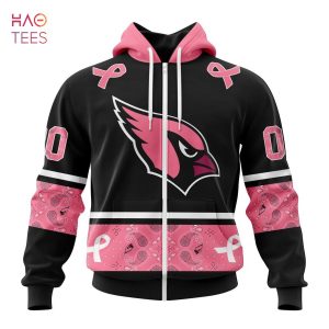 BEST NFL Arizona Cardinals, Specialized Design In Classic Style With Paisley! IN OCTOBER WE WEAR PINK BREAST CANCER 3D Hoodie