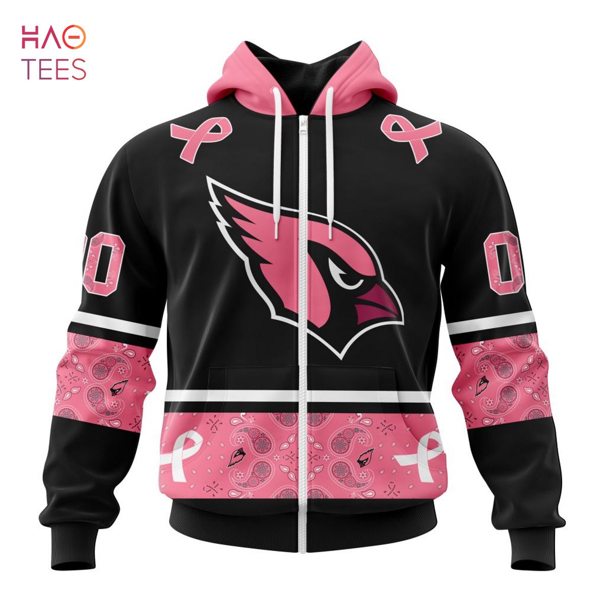 BEST NFL Arizona Cardinals, Specialized Design In Classic Style With Paisley! IN OCTOBER WE WEAR PINK BREAST CANCER 3D Hoodie BEST NFL Arizona Cardinals, Specialized Design In Classic Style With Paisley! IN OCTOBER WE WEAR PINK BREAST CANCER 3D Hoodie